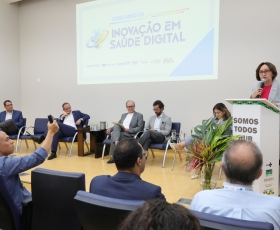 Lançamento do concurso de inovação digital em saúde digital (HuB). 01/04/2026 Foto: Beto Monteiro/Ascom GRE